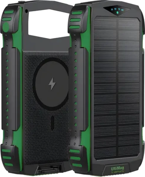 4smarts TitanPack Rugged UltiMag 20000mAh černo-zelená / Powerbanka / 20000 mAh (4252011904228)