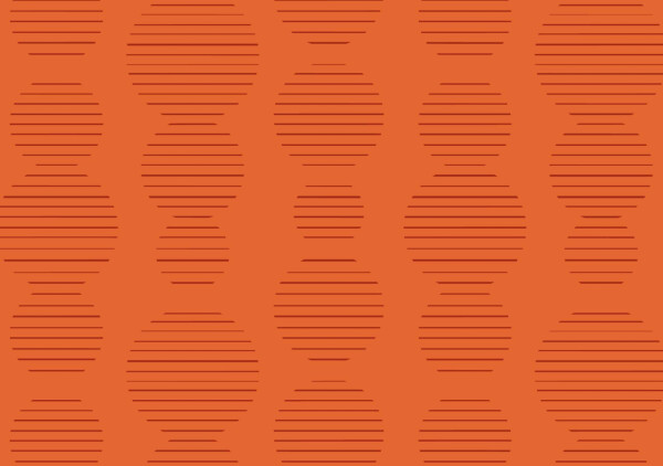 Obálka C6 barevná - oranžová pruhovaná kolečka