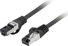 Lanberg CAT8.1 černá / Patch kabel / S/FTP / 0,25 m / LSZH (PCF8-10CU-0025-BK)