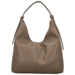 Trendy dámská kožená kabelka na rameno Anestis, taupe