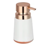 MSV LENA dávkovač mýdla bílý / měděný / plast / 280 ml (3700703901341)