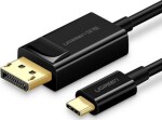 UGREEN Kabel USB-C (M) - DisplayPort (M) 1.5m černá / 4K (6957303859948)