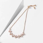 Náramek Swarovski Elements Daisy Rose, Zlatá Nastavitelná