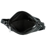 Trendy dámská koženková crossbody kabelka Franka, černá