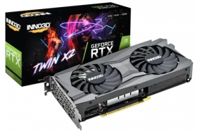 Inno3D GeForce RTX 3060 Twin X2 12GB / 1320 - 1777 MHz / 12GB GDDR6 / 192-bit / 1x HDMI + 3x DP / (8) (N30602-12D6-119032AH)