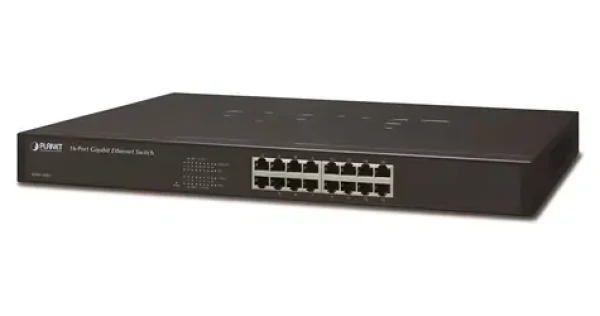 Planet GSW-1601 / Switch / 16x 10/100/1000 Mbps / rackmount / fanless (GSW-1601)