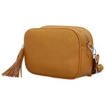 Stylová dámská koženková crossbody kabelka Danika, žlutá