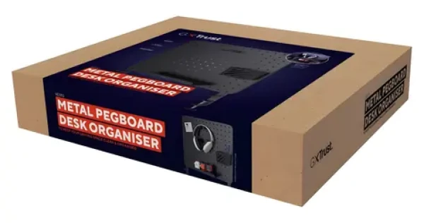 Trust GXT 724 Vesto černá / Stolní organizér / děrovaná deska / držák na sluchátka / 600x470x20 mm (25668)