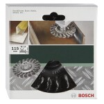 BOSCH Clean for Metal 2608620730 / Hrnkový kartáč / X-LOCK / zvlněný / mosazné / 75 mm / Síla drátu: 0.30 mm (2608620730)