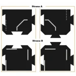 TODDLEROAD 2034 - KŘIŽOVATKY - flexibilní silnice - 2 silikonové puzzle díly