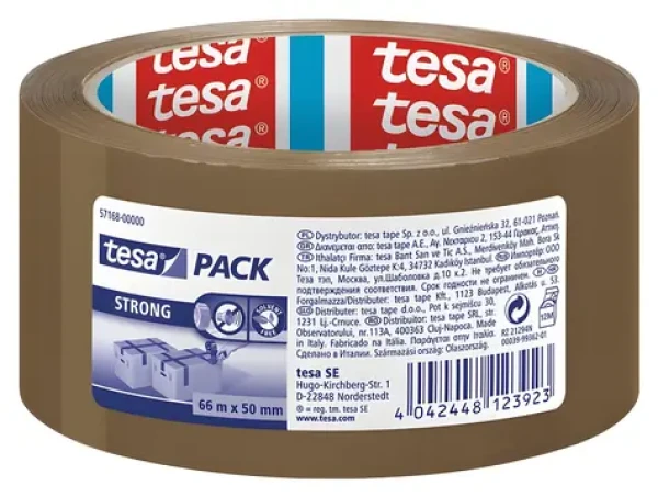 Tesa Strong hnědá / Balicí páska / 50 mm / 66 m (57168-00000-11)