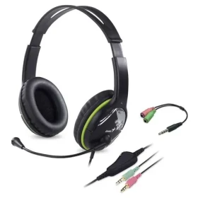 GENIUS headset HS-400A / 2x 3.5 jack + redukce na single jack (31710031400)