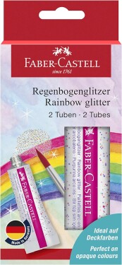 Faber-Castell Faber-Castell, 125089, sada třpytek v tubě, Rainbow, 2 ks