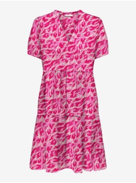 Růžové dámské vzorované šaty ONLY Nova dámské