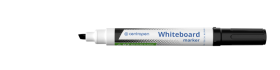Značkovač na bílé tabule Centropen 8569, klínový hrot - černý