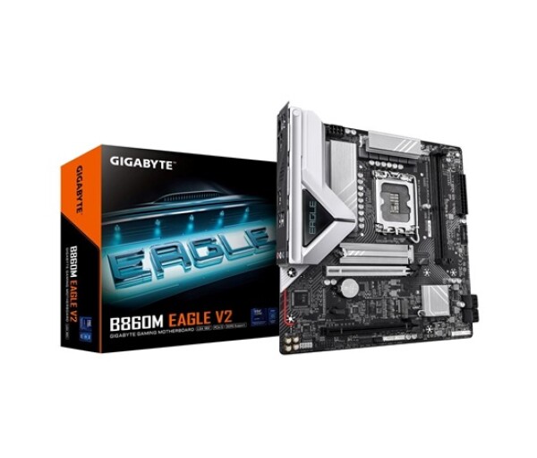 GIGABYTE MB Sc LGA1851 B860M EAGLE V2, Intel B860, 2xDDR5, 1xDP, 1xHDMI, mATX EDF_1706292