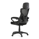 Kancelářská židle, výškově nastavitelná, černá látka, KA-R223 BK