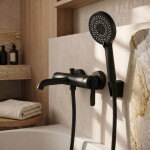 REA - Sprchová hlavice JS-019 BLACK REA-07055