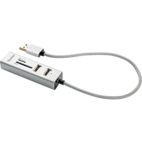 YENKEE YHC 101SR USB COMBO HUB bílá / USB Hub + čtečka SD karet / 3x USB-A 2.0 (8590669213825)