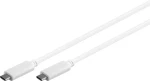 MicroConnect USB3.1 Type C (M) - Type C (M) 1m bílá (USB3.1CC1W)