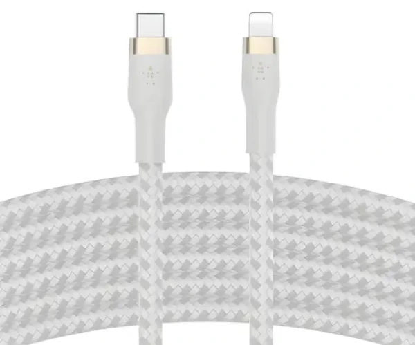 Belkin CAA011bt1MWH bílá / Kabel USB-C na Lightning / 1 m / 15W / MFi (CAA011BT1MWH)