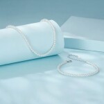 Perlový náhrdelník Christina, stříbro 925/1000, 39 cm + 5 cm (prodloužení) Bílá
