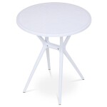 Stůl jídelní, bílý plast