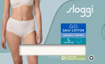 Dámské kalhotky GO Daily Cotton Highwaist - WHITE - bílé 00GZ - SLOGGI WHITE XXL