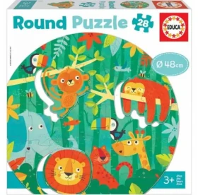 EDUCA Kulaté puzzle Džungle