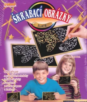 ARTLOVER Škrabací obrázky zlaté