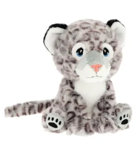 Keel Toys SE3745 Keeleco Levhart sněžný - ekoplyšová hračka 14 cm