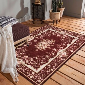 DumDekorace Krásný rustikální červený koberec Šířka: 120 cm | Délka: 170 cm