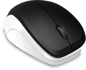 Speed Link LEDGY černo-bílá / Bezdrátová myš / Optická / Tichá / 3 tlačítka / 2.4GHz
