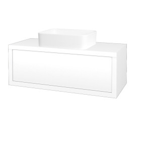 Dřevojas - Koupelnová skříňka STORM SZZ 100 (umyvadlo Joy) - L01 Bílá vysoký lesk / L01 Bílá vysoký lesk 213527