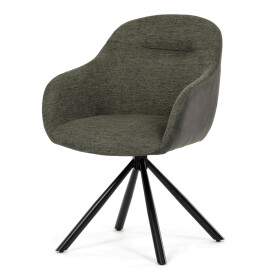 Jídelní židle, zelená, látka, DCH-Y1143 GRN2