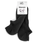 Pánské ponožky 157 Supima black - Steven černá 44/46