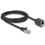 Delock 90309 RJ45 síťové kabely, propojovací kabely CAT 6A S/FTP 2.00 m černá stíněný 1 ks