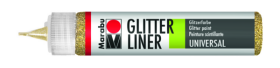 Glitter liner Marabu 25 ml - zlatá 584