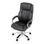 Kancelářské křeslo, houpací mechanismus, šedá ekokůže, KA-F1385 GREY