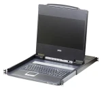 ATEN Console 17,3" LCD FullHD černá / KVM konzole / DVI/HDMI / USB / rack 19" 1U / klávesnice, touchpad (CL6700MW-ATA-2XK06UG)