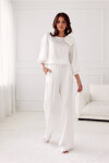 Halenka BLU0178 smetanově bílá - Roco Fashion 36