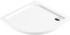DEANTE - Cubic bílá - Akrylátová sprchová vanička, půlkulatá, 80x80 cm KTK_052B