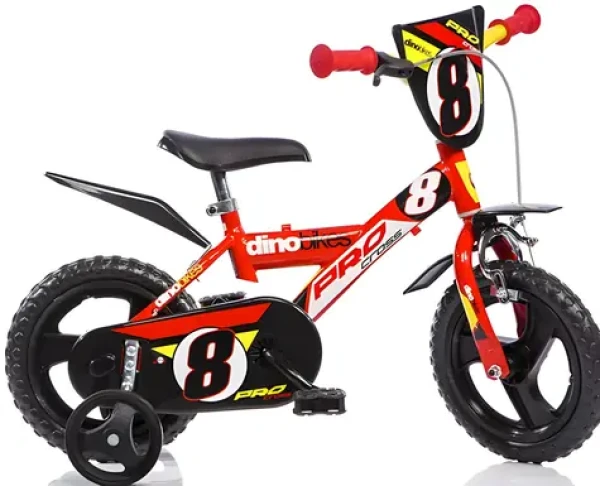 Dino Bikes 123GLN 12" červená / Dětské jízdní kolo (05-CSK5123-CRV)