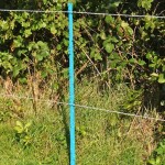 Plastový sloupek pro elektrický ohradník, délka 156 cm, 11 oček, modrá