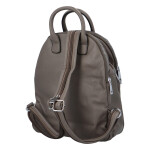 Městský moderní koženkový batůžek Melanie stylish, šedý