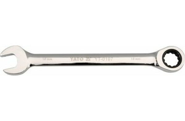 YATO Očkoplochý ráčnový klíč 13 mm / Délka 180 mm (YT-0194)