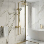 REA - Sprchová sada bez výtoku s termostatem Lungo Gold REA-P6732