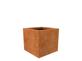 Ocelový květináč – Steel Box Rust 64 l (40 × 40 cm, v. 40 cm)