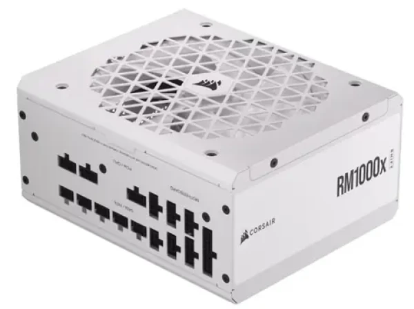 Corsair RM1000x bílá / 1000W / 80PLUS Gold / Plně modulární / 140 mm / Aktivní PFC (CP-9020275-EU)