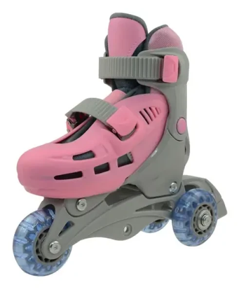 Rulyt Triskate Basic růžová / Dětské kolečkové brusle / vel. XS (27-30) / 3 kolečka / nastavitelné (TRISKAT13.2-XS)